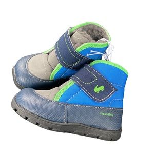 See Kai Run Toddler Boys winter snow boots navy/gray
